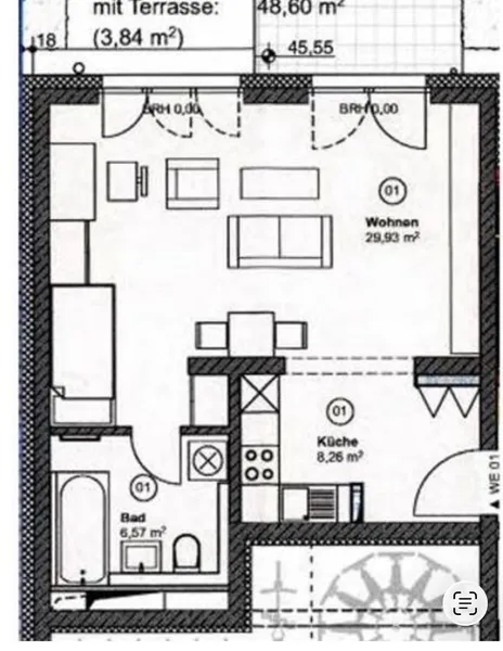 Helle, möblierte 1,5-Zimmer-Wohnung mit Terrasse & Garten in Berlin-Steglitz — photo 1